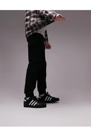 Topman Pantaloni cargo skinny neri con tasche