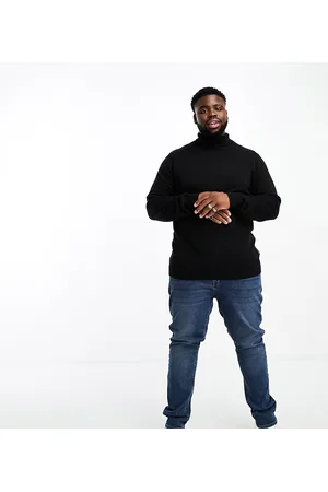 French Connection Plus - Maglione a collo alto in cotone