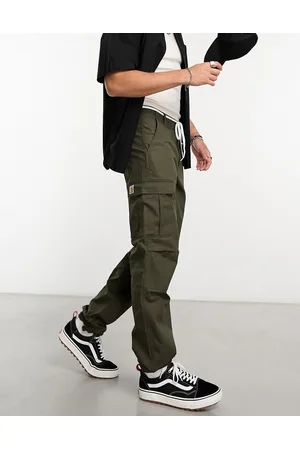 Carhartt Aviation - Pantaloni cargo slim kaki