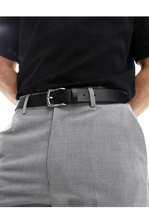Only & Sons Cintura in pelle nera