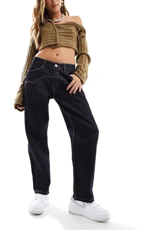 Bolongaro Jeans dritti con dettaglio stile western indaco