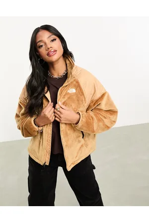 The North Face Versa - Giacca sportiva oversize in velour beige