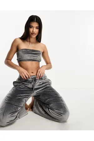 Boux Avenue Top a fascia sinuoso in velour
