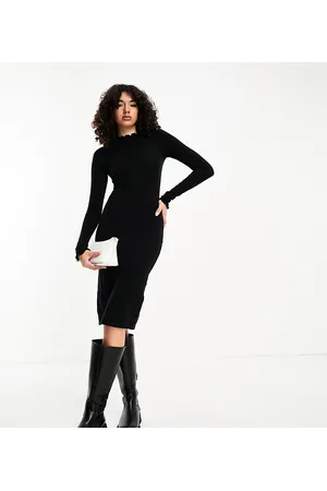 VERO MODA Vestito midi con bordi smerlati
