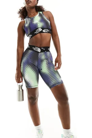 The North Face Training Aracar - Pantaloncini leggings a vita alta verdi a pois - In esclusiva per ASOS