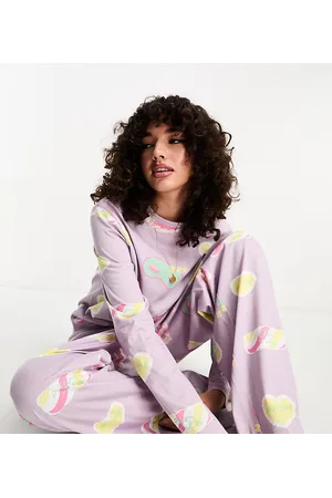 ASOS Tall - Daydream - Completo pigiama con top a maniche lunghe e pantaloni lilla