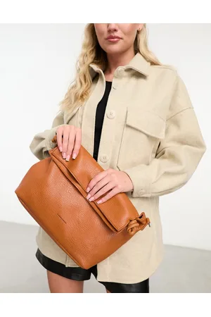 Claudia Canova Borsa morbida stile pochette color cuoio