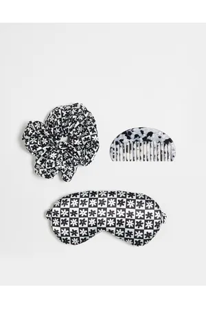 Daisy Street Set con elastico per capelli, mascherina da notte e pettine