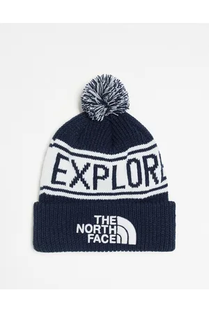 The North Face Cappello rétro e grigio con pompon