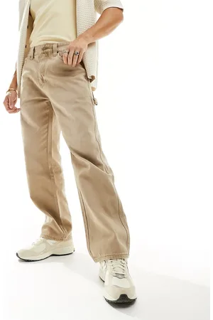 Guess Originals - Pantaloni in tela color cuoio