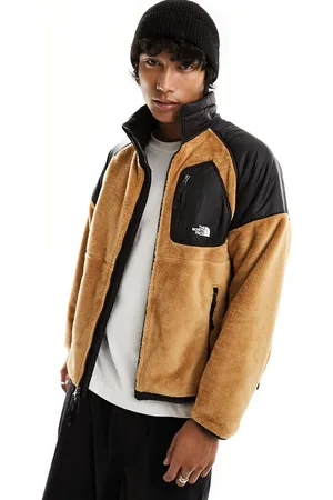 The North Face Versa - Giacca sportiva in velour color pietra e nera