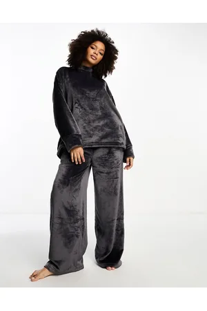 Loungeable Completo oversize comodo da casa con maglione e pantaloni antracite