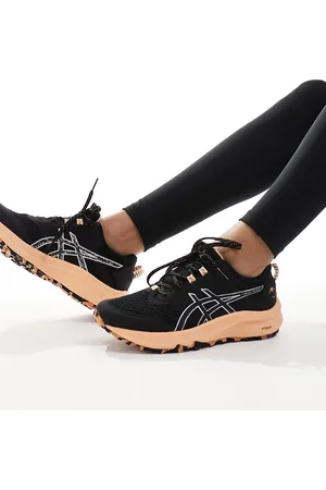 Asics Trabuco Terra 2 - Sneakers da trail running nere e pesca con suola spessa