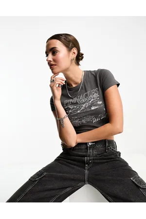 Cotton On Cotton On - T-shirt micro aderente con grafica di paesaggio