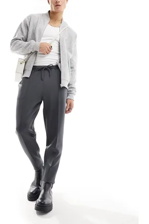 ASOS Joggers affusolati grigi in tessuto scuba