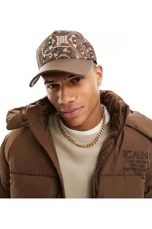 Karl Kani Cappellino con visiera con motivo cachemire e firma