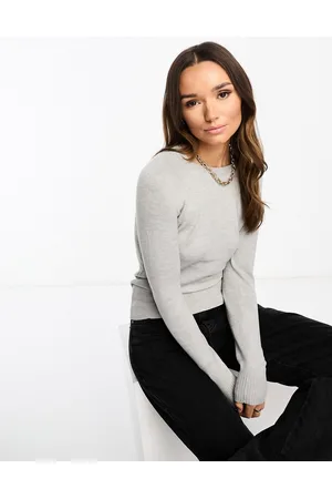 French Connection Maglione girocollo chiaro con maniche raglan