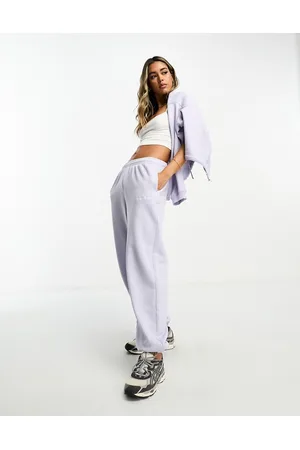 PACSUN Joggers azzurro cielo cosmico con scritta e fondo elasticizzato in coordinato