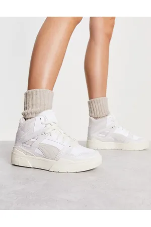 PUMA Slipstream Mid - Sneakers bianche e grigio piuma neutre testurizzate