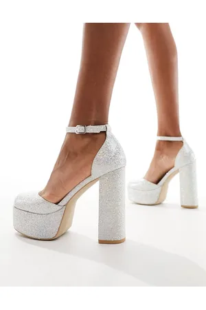 New Look Scarpe con tacco color glitterato con plateau