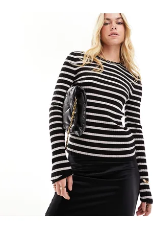 & OTHER STORIES Top in maglia a righe bianche e nere