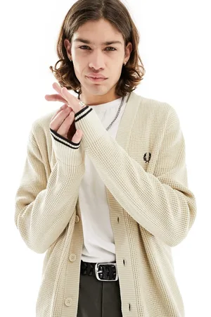 Fred Perry Cardigan color avena a nido d