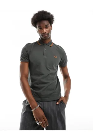 Fred Perry Polo con logo e due righe a contrasto sui bordi