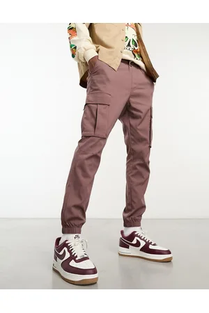 PACSUN Kai - Pantaloni slim cargo elasticizzati color pepe