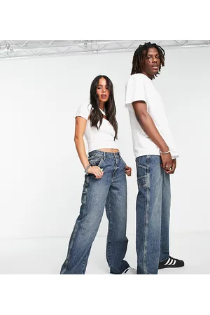 COLLUSION X016 - Jeans unisex lavaggio vintage