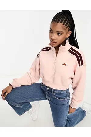 Ellesse Innocenzo - Felpa corta chiaro con zip corta