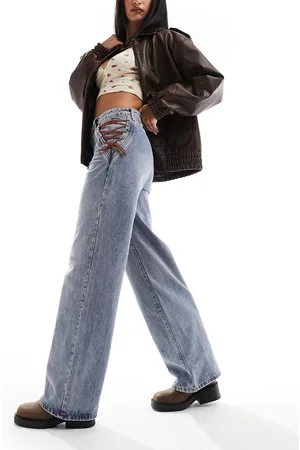 Bailey Rose Jeans dritti a vita bassa lavaggio western