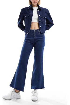Bolongaro Jeans a zampa lavaggio medio