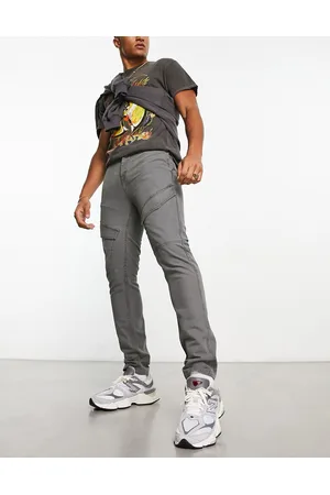 ASOS Pantaloni cargo slim slavato