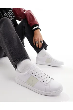 Fred Perry Sneakers in pelle bianche con logo