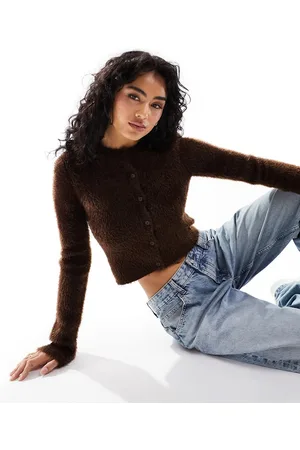 ASOS Cardigan aderente con filato soffice