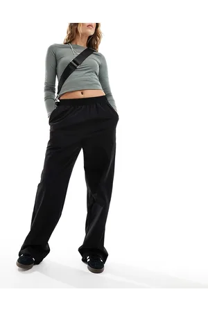 Noisy May Pantaloni neri con coulisse alla caviglia