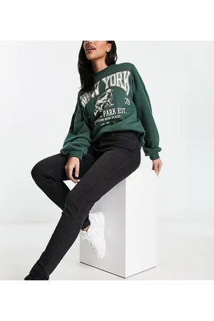 Pimkie Tall - Jeans skinny a vita alta neri