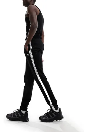 Fred Perry Joggers sportivi neri con fettuccia