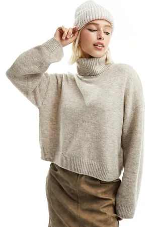 Monki Maglione dolcevita beige