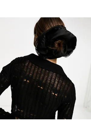 Reclaimed Elastico per capelli oversize in raso e pizzo