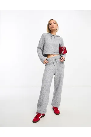 ASOS Joggers in maglia grigi in coordinato