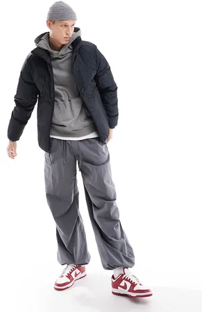 Hollister Piumino double-face con collo alto e motivo stampato