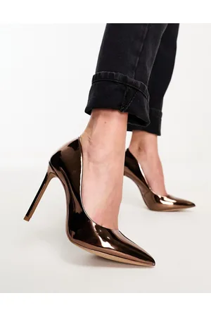 Aldo Stessy 2.0 - Scarpe décolleté con tacco color bronzo specchiato