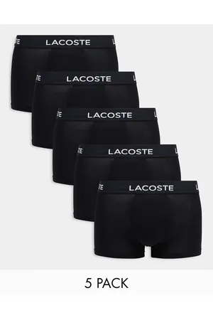 Lacoste Essentials - Confezione da 5 boxer aderenti neri