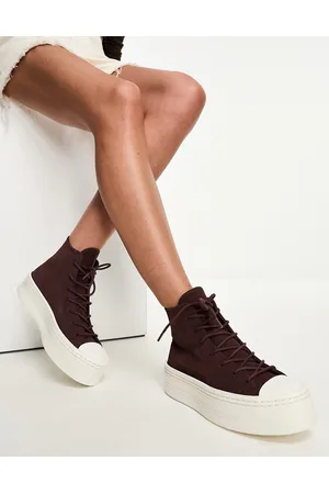 Converse Chuck Taylor All Star Modern Lift Hi - Sneakers alte marrone scuro