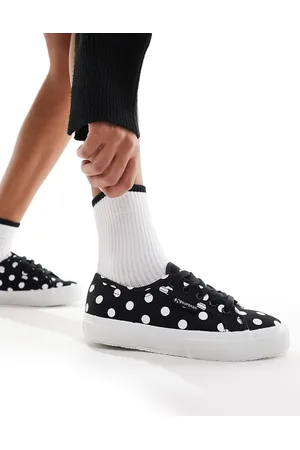 Superga Sneakers a pois bianchi