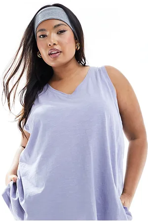 Madewell Plus - Top senza maniche polvere con scollo a V