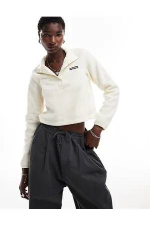 Columbia In esclusiva su ASOS - - Benton Springs - Pile corto color crema con zip corta