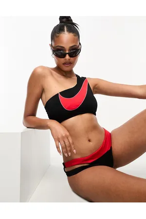 Nike Icon Sneakerkini - Top bikini e rosso asimmetrico
