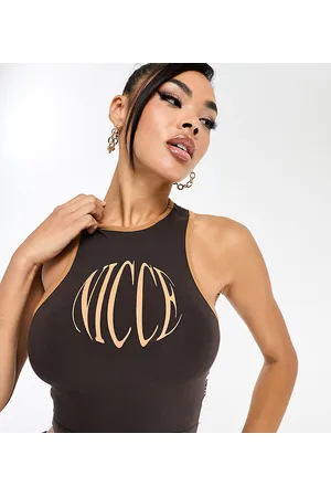 Nicce London Able - Canotta corta con stampa del logo sul petto